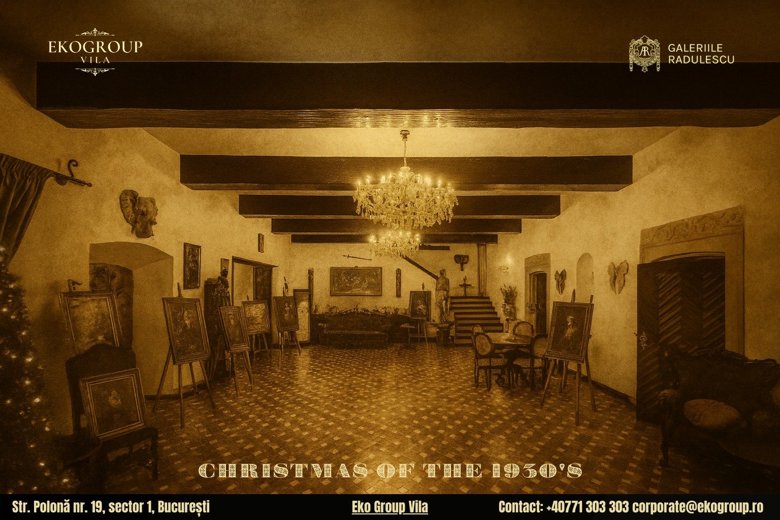 Zile libere decembrie: Crăciunul anilor ’30 la Eko Group Vila, o experiență desăvârșită